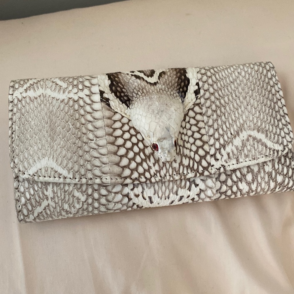 New Stamped Genuine snakeskin wallet.  last one